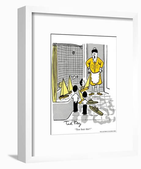 Hazel Cartoon-Ted Key-Framed Giclee Print