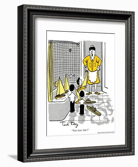 Hazel Cartoon-Ted Key-Framed Giclee Print