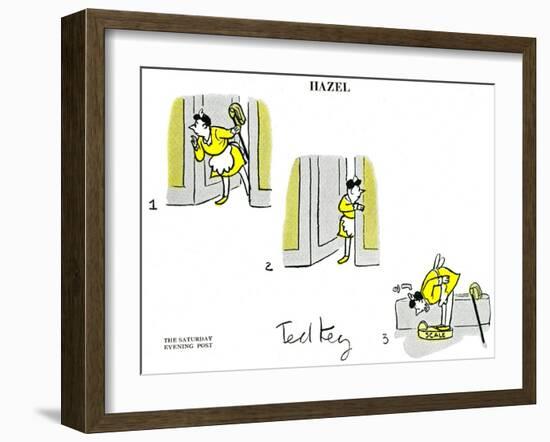 Hazel Cartoon-Ted Key-Framed Giclee Print