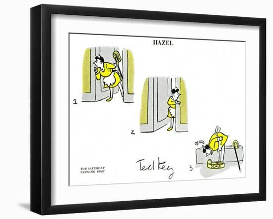 Hazel Cartoon-Ted Key-Framed Giclee Print