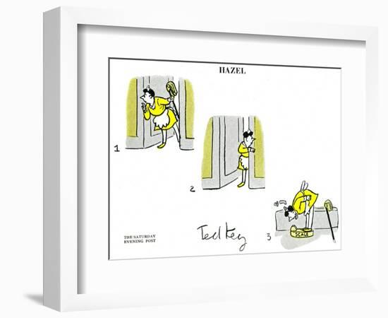 Hazel Cartoon-Ted Key-Framed Giclee Print