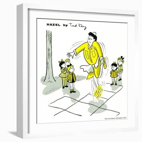 Hazel Cartoon-Ted Key-Framed Giclee Print