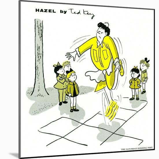 Hazel Cartoon-Ted Key-Mounted Giclee Print