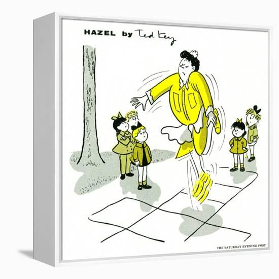 Hazel Cartoon-Ted Key-Framed Premier Image Canvas