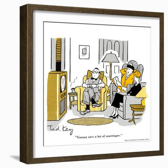 Hazel Cartoon-Ted Key-Framed Giclee Print