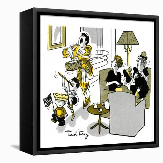 Hazel Cartoon-Ted Key-Framed Premier Image Canvas