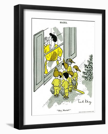 Hazel Cartoon-Ted Key-Framed Giclee Print