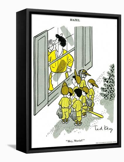 Hazel Cartoon-Ted Key-Framed Premier Image Canvas