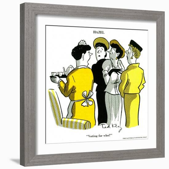 Hazel Cartoon-Ted Key-Framed Giclee Print