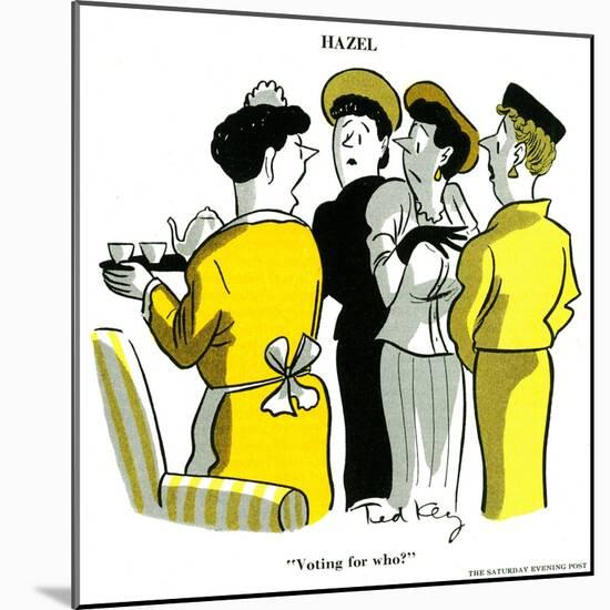 Hazel Cartoon-Ted Key-Mounted Giclee Print