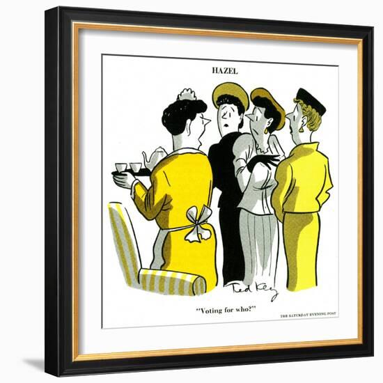 Hazel Cartoon-Ted Key-Framed Giclee Print