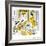 Hazel Cartoon-Ted Key-Framed Giclee Print