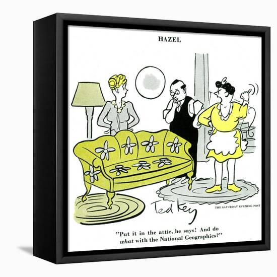 Hazel Cartoon-Ted Key-Framed Premier Image Canvas