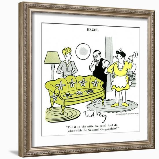 Hazel Cartoon-Ted Key-Framed Giclee Print