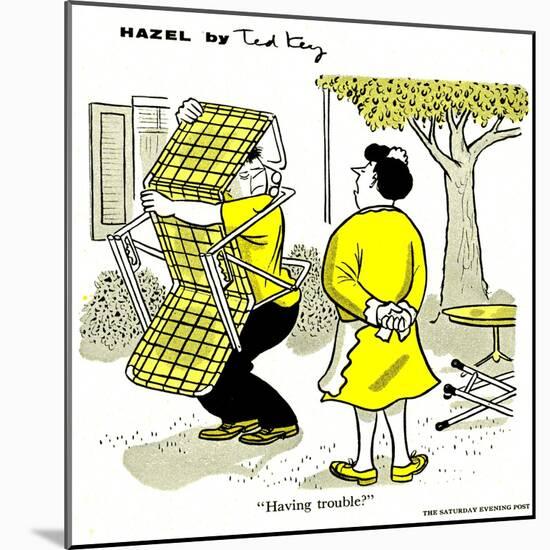 Hazel Cartoon-Ted Key-Mounted Giclee Print