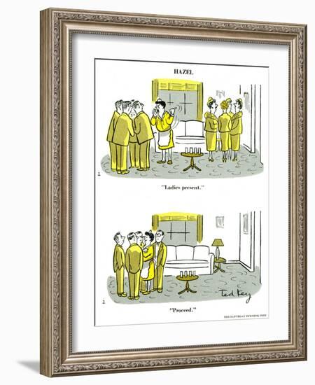 Hazel Cartoon-Ted Key-Framed Giclee Print