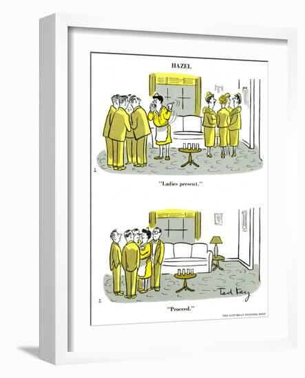 Hazel Cartoon-Ted Key-Framed Giclee Print