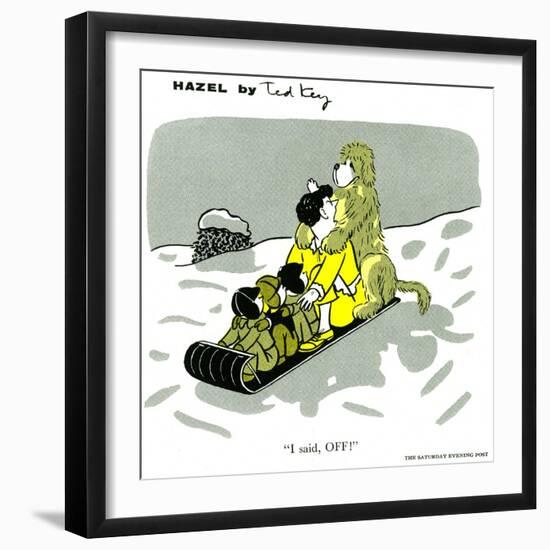 Hazel Cartoon-Ted Key-Framed Giclee Print