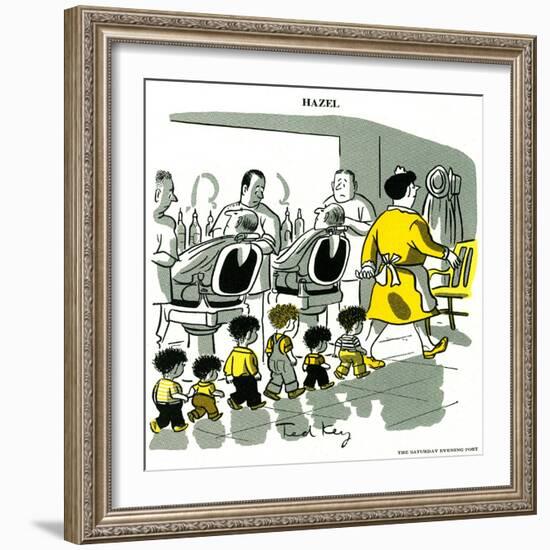 Hazel Cartoon-Ted Key-Framed Giclee Print