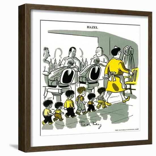 Hazel Cartoon-Ted Key-Framed Giclee Print