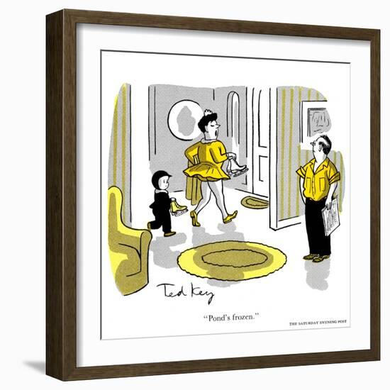 Hazel Cartoon-Ted Key-Framed Giclee Print