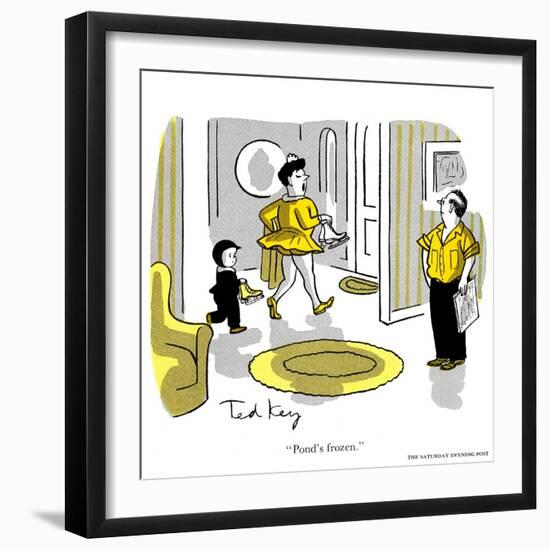 Hazel Cartoon-Ted Key-Framed Giclee Print