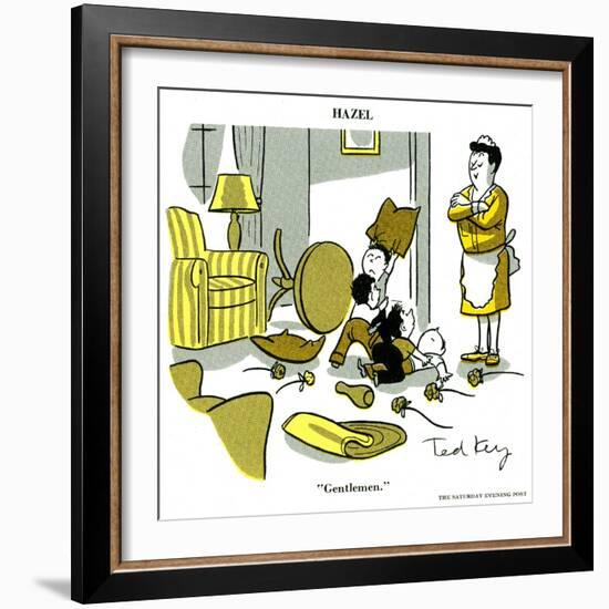 Hazel Cartoon-Ted Key-Framed Giclee Print