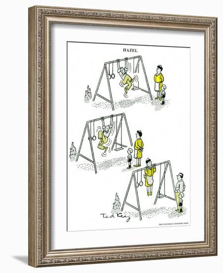 Hazel Cartoon-Ted Key-Framed Giclee Print