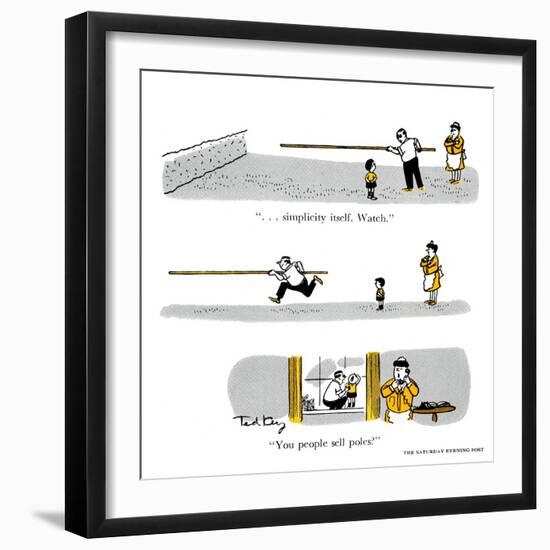 Hazel Cartoon-Ted Key-Framed Giclee Print