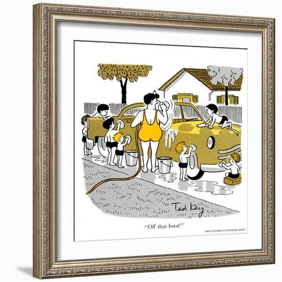 Hazel Cartoon-Ted Key-Framed Giclee Print