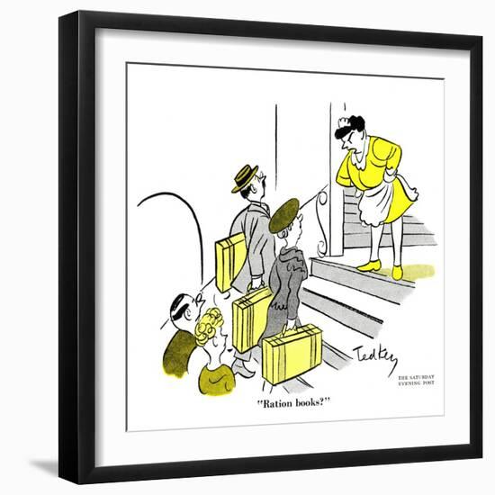 Hazel Cartoon-Ted Key-Framed Giclee Print