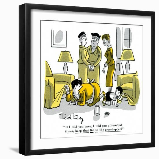 Hazel Cartoon-Ted Key-Framed Giclee Print