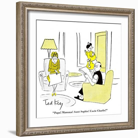 Hazel Cartoon-Ted Key-Framed Giclee Print