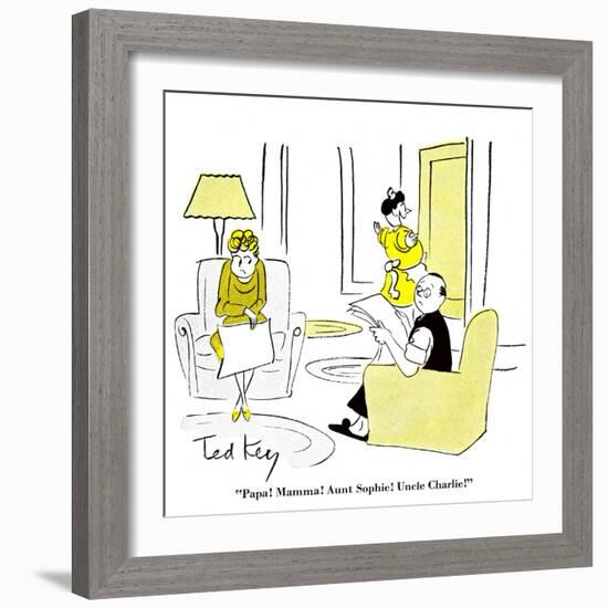 Hazel Cartoon-Ted Key-Framed Giclee Print