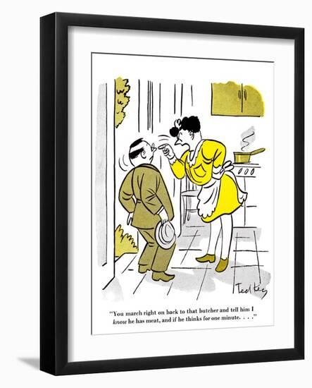 Hazel Cartoon-Ted Key-Framed Giclee Print