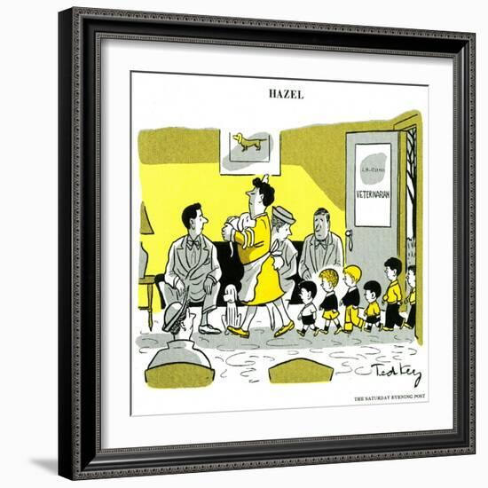 Hazel Cartoon-Ted Key-Framed Giclee Print