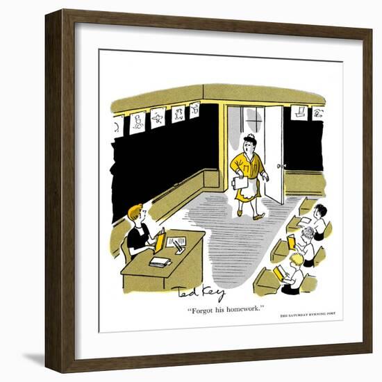 Hazel Cartoon-Ted Key-Framed Giclee Print