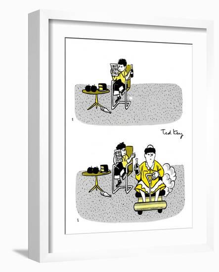 Hazel Cartoon-Ted Key-Framed Giclee Print