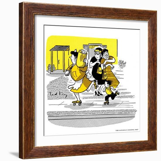 Hazel Cartoon-Ted Key-Framed Giclee Print