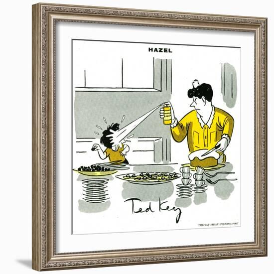 Hazel Cartoon-Ted Key-Framed Giclee Print