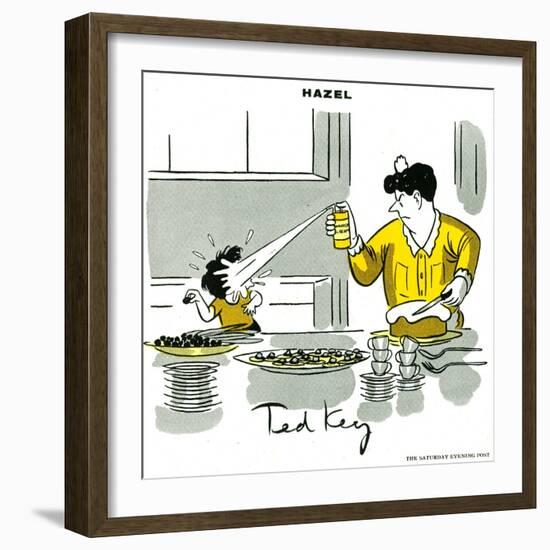 Hazel Cartoon-Ted Key-Framed Giclee Print