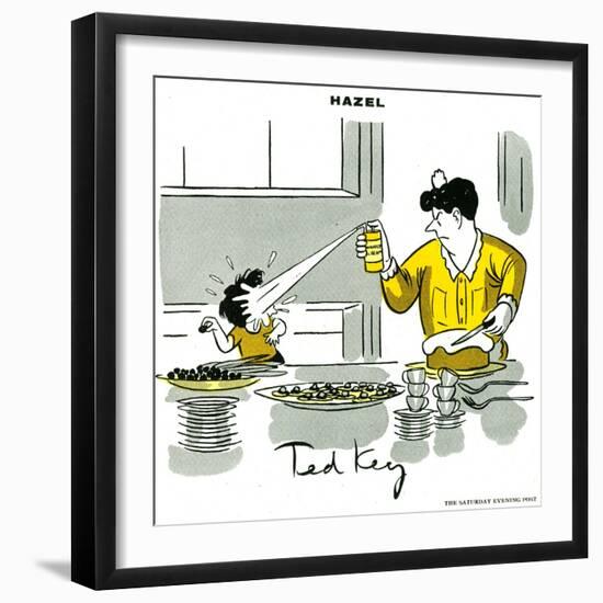 Hazel Cartoon-Ted Key-Framed Giclee Print