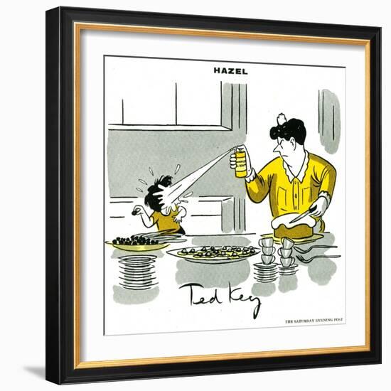 Hazel Cartoon-Ted Key-Framed Giclee Print