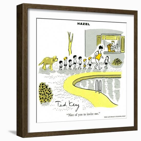 Hazel Cartoon-Ted Key-Framed Giclee Print