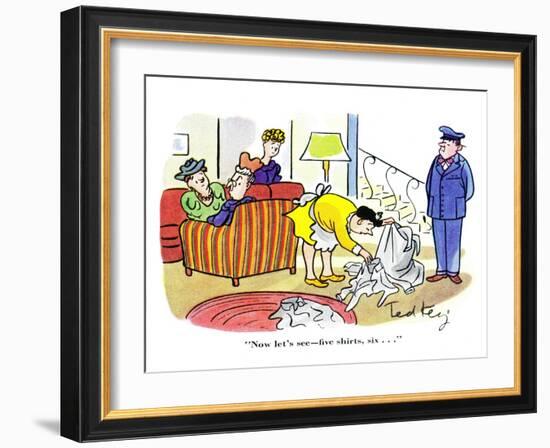 Hazel Cartoon-Ted Key-Framed Giclee Print