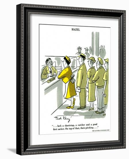 Hazel Cartoon-Ted Key-Framed Giclee Print