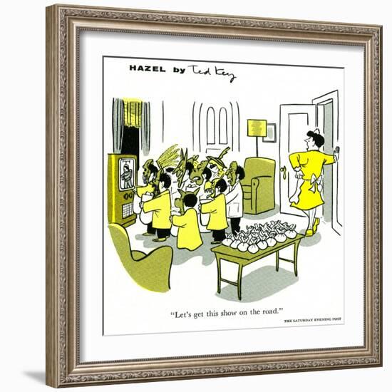 Hazel Cartoon-Ted Key-Framed Giclee Print