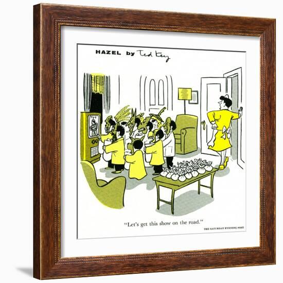 Hazel Cartoon-Ted Key-Framed Giclee Print