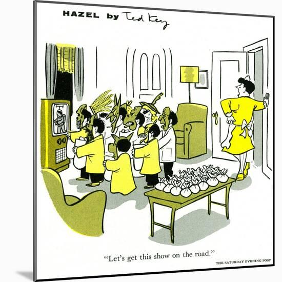 Hazel Cartoon-Ted Key-Mounted Giclee Print