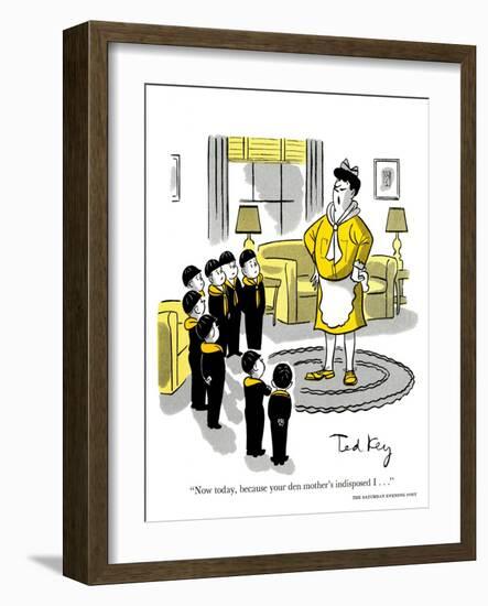 Hazel Cartoon-Ted Key-Framed Giclee Print